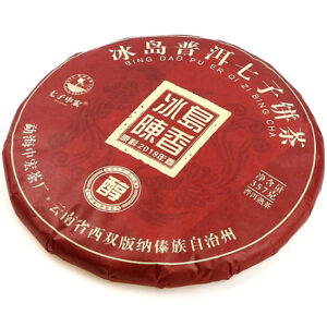 фото - Китайский чай Шу Пуэр Лао Тун Чжи, Старый Товарищ, фабрика Хайвань, партия номер 1, 2004 года, 357 г (Копировать)