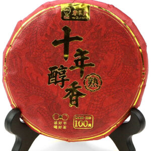 фото - Китайський чай Шу Пуер,  Ботанік, точа 100 г красній