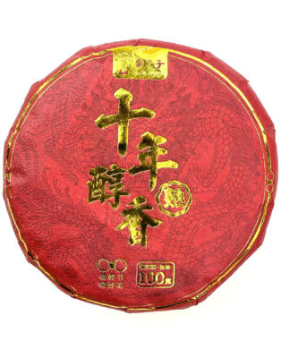 фото - Китайський чай Шу Пуер,  Ботанік, точа 100 г красній