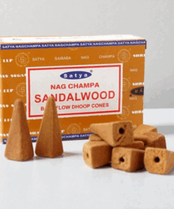 фото - Арома конус сандал, зворотний потік, Сатья пахощі пирамида, 10 шт