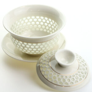 фото - Гайвань для заваривания чая, дырявый Линлун,  керамика, 110 мл