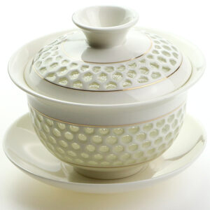 фото - Гайвань для заваривания чая, дырявый Линлун,  керамика, 110 мл