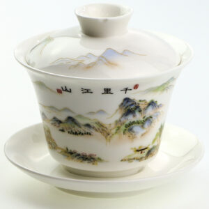 фото - (Копія)Гайвань рыбка, з “невагомою” кришкою, порцеляна, 150 мл