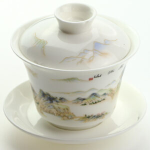 фото - (Копія)Гайвань рыбка, з “невагомою” кришкою, порцеляна, 150 мл