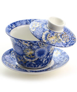 фото - (Копія)Гайвань  горы,  с парящей крышкой,  фарфор, 150 мл