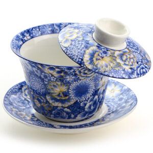 фото - (Копія)Гайвань  горы,  с парящей крышкой,  фарфор, 150 мл