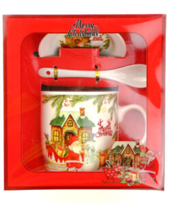 фото - чашка с ложкой  bи б300мл