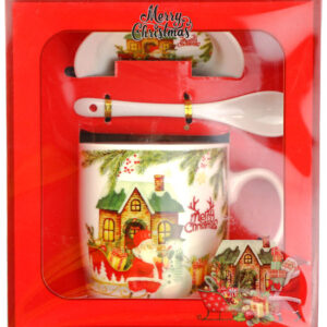 фото - чашка с ложкой  bи б300мл