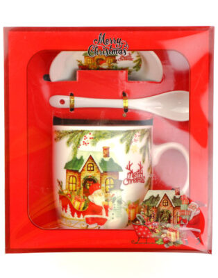 фото - чашка с ложкой  bи б300мл