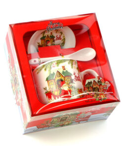 фото - чашка с ложкой  bи б300мл