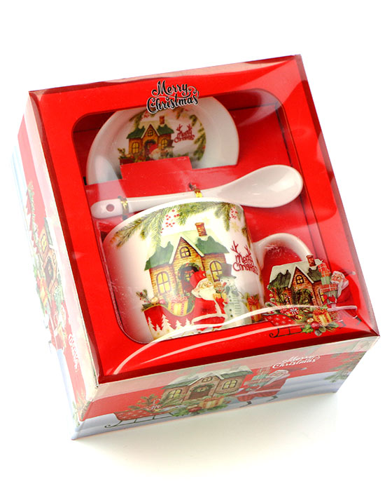 фото - чашка с ложкой bи б300мл фото - чашка с ложкой bи б300мл