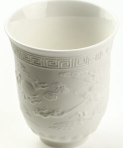 фото - Піала для чаю Дракон і Фенікс, традиційна китайська порцеляна Дехуа, 100 мл