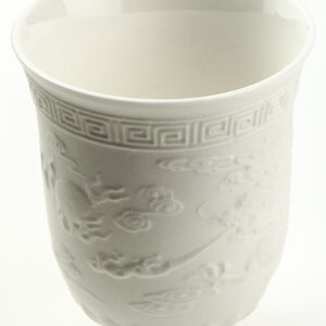 фото - Піала для чаю Дракон і Фенікс, традиційна китайська порцеляна Дехуа, 100 мл