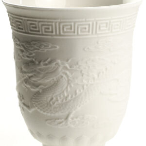 фото - Піала для чаю Дракон і Фенікс, традиційна китайська порцеляна Дехуа, 100 мл