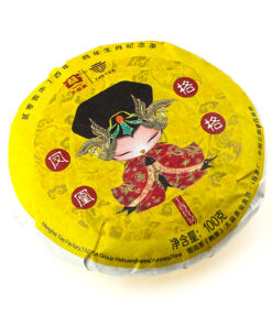 фото - шу пуер Год Петуха Мэнхай Да И. 2017г 100г в коробочке