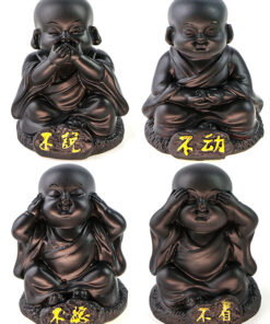 фото - набор статуето Будда 4 шт меняют цвет
