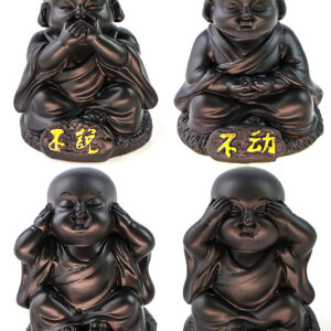 фото - набор статуето Будда 4 шт меняют цвет