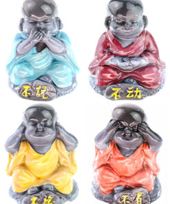 фото - набор статуето Будда 4 шт меняют цвет