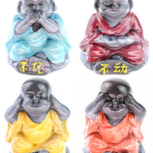 фото - набор статуето Будда 4 шт меняют цвет