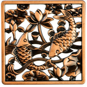 фото - Чабань рыбки, китайский чайный столик, прямоугольный,  32.5х18.5х3.3 см