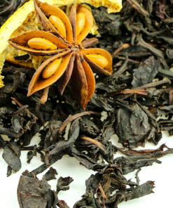 фото - Черный согревающий Чай с вкусом глинтвейна,  пряный ароматизированный чай