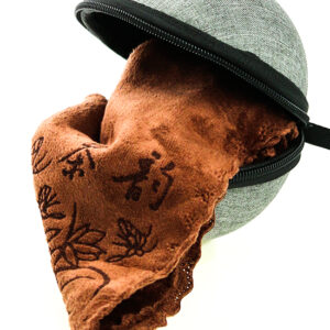 фото - Дорожній набір для чайного посуду, жорсткий чохол для гайвані та піал та чайний рушник