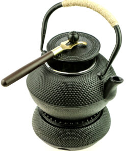 фото - Чайник для заваривания чая тэцубин чугунный с ситом, , 1200 мл+мармит+ухват