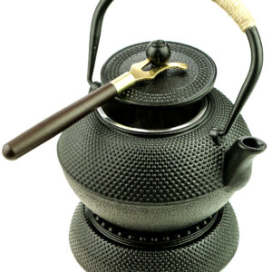 фото - Чайник для заваривания чая тэцубин чугунный с ситом, , 1200 мл+мармит+ухват