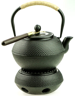 фото - Чайник для заваривания чая тэцубин чугунный с ситом, , 1200 мл+мармит+ухват