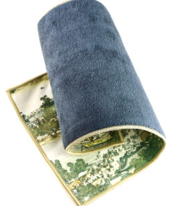 фото - Полотенце для чайной церемонии, Цинмин на реке, утолщенная чайная салфетка из микрофибры,  40х18 см