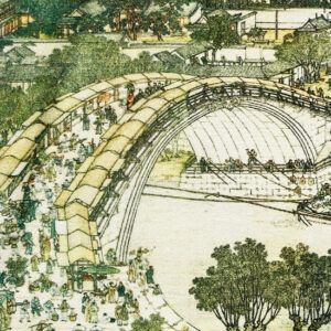 фото - Полотенце для чайной церемонии, Цинмин на реке, утолщенная чайная салфетка из микрофибры,  40х18 см