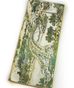 фото - Полотенце для чайной церемонии, Цинмин на реке, утолщенная чайная салфетка из микрофибры,  40х18 см
