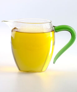 фото - (Копія)Чахай Стеклянный для чайной церемонии гунфу, с синей ручкой, 300 мл