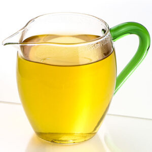 фото - (Копія)Чахай Стеклянный для чайной церемонии гунфу, с синей ручкой, 300 мл