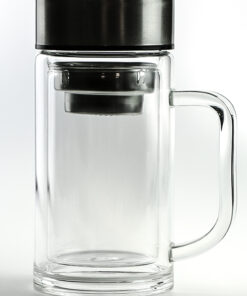 фото - термокружка стекло с ручкой 250мл