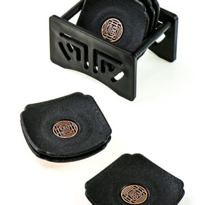 фото - Набір 6 підставок для чайної церемонії з бакеліту