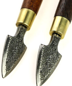 фото - Шило для пуера – ніж для чаю “Спис” з чорного дерева та палисандр