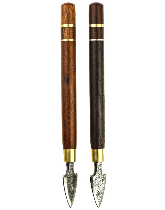 фото - Шило для пуера – ніж для чаю “Спис” з чорного дерева та палисандр фото - Шило для пуера – ніж для чаю “Спис” з чорного дерева та палисандр
