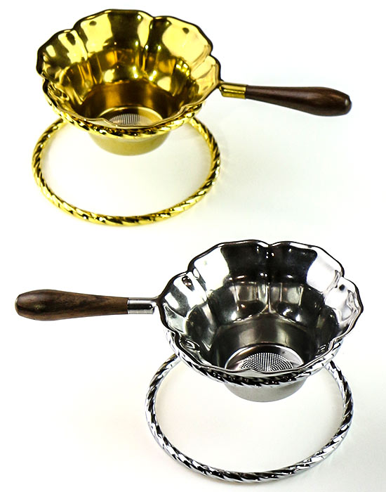 фото - Ситечко Ча Лоу для чайної церемонії “Срібний лотос” и золотий лотос фото - Ситечко Ча Лоу для чайної церемонії “Срібний лотос” и золотий лотос