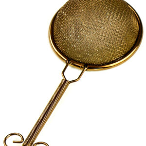 фото - Ситечко для чаю Ча Лоу для чайної церемонії “Мідна спіралька”мідь,золото