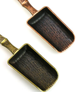 фото - Чайна ложка для чайної церемонії “Бамбуковий совок” колір бронза,мідь