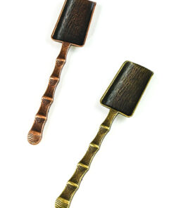 фото - Чайна ложка для чайної церемонії “Бамбуковий совок” колір бронза,мідь