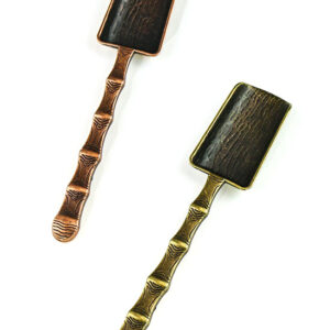 фото - Чайна ложка для чайної церемонії “Бамбуковий совок” колір бронза,мідь