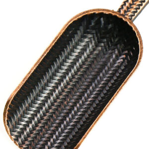 фото - Чайна ложка для чайної церемонії “Солом’яний кошик” колір бронза,мидь