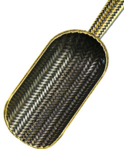 фото - Чайна ложка для чайної церемонії “Солом’яний кошик” колір бронза,мидь