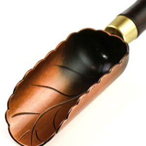 фото - Ложка для чайної церемонії “Лист лотоса” колір мідь