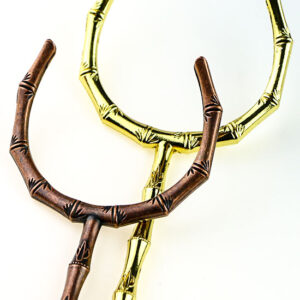 фото - Чайна вилка ухват для чашок Ча Цзя “Молодий бамбук” колір мідь,золото