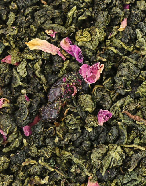 фото - улун вишня и лепестки розі