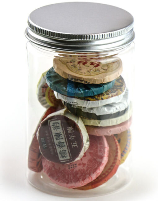 фото - баночка с 13 порционнім чаем пуєр